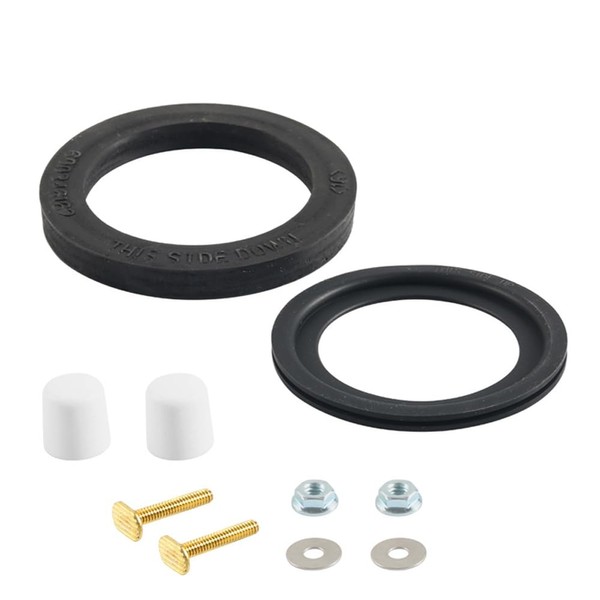 Ieron WC-Dichtung und WC-Flansch-Set für Toiletten, ersetzt Bodenbündige Dichtung und