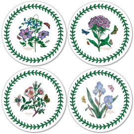 Portmeirion Home & Gifts Botanic Garden Round Coasters S/4 (m), Fabric, Multi-Coloured