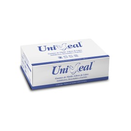 Uniseal Guantes de Nitrilo Estéril UniSeal 100 piezas Azul (M)