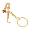 Cute Saxophone Pendant Keychain Portable Funny Brass Miniature Saxophone Musical