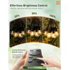 addlon 100FT LED Outdoor String Lights, Remote Dimmable Patio Lights