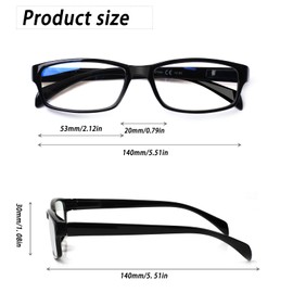 JOSCHOO Computer Reading Glasses for Women and Men 6 Pack Blue Light Blocking Spring Hinge Readers (Mix Color-4, 2.50, multiplier_x)