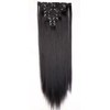 Clip-in hair extensions, 8 wefts like real hair, straight