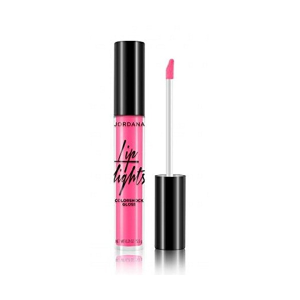 JORDANA Lip Lights Colorshock Gloss - Pink Dazzle
