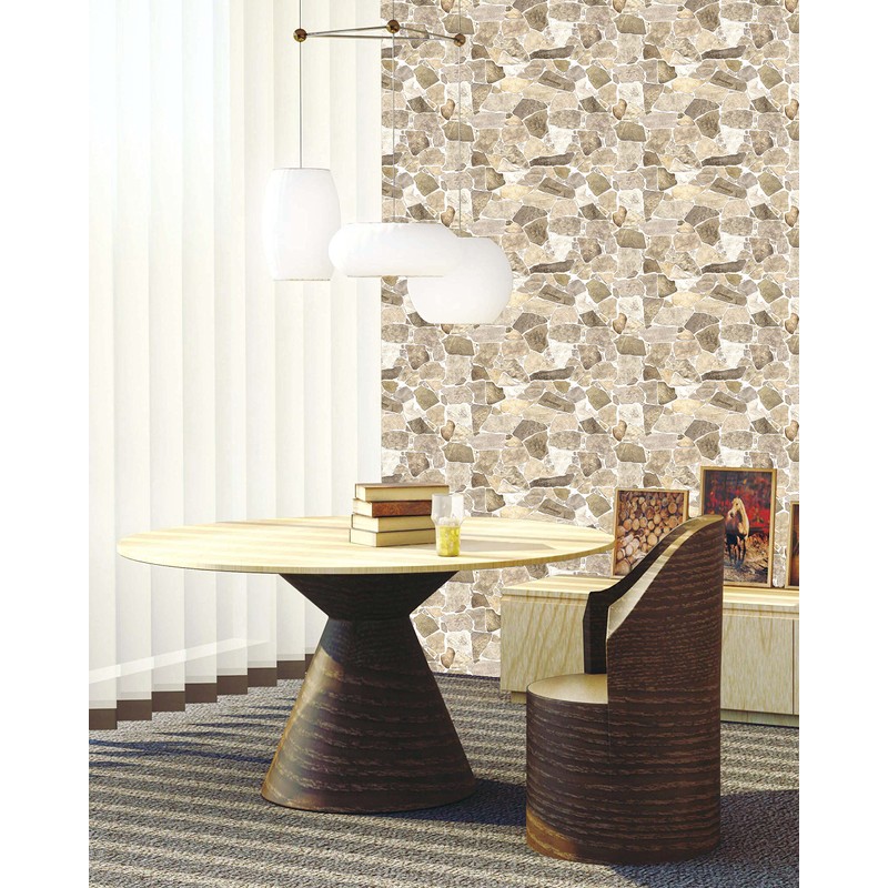 Dundee Deco 3D Wall Panels - Beige Brown Faux Stone