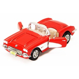 1959 Chevy Corvette Convertible, Red - Showcasts 73216 - 1/24 Scale Diecast Model Car, but NO Box