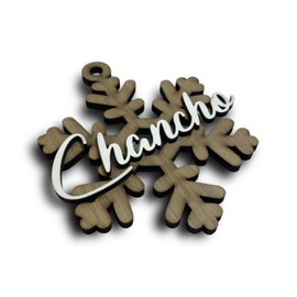 Pack Esferas Navideñas Personalizadas con Nombre MDF enchapada con Nogal Adornos Navideños Para Arbol De Navidad