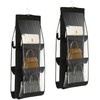 Handbag Storage Organizer Dust-Proof Holder Bag Wardrobe Closet (Black-2Pack)