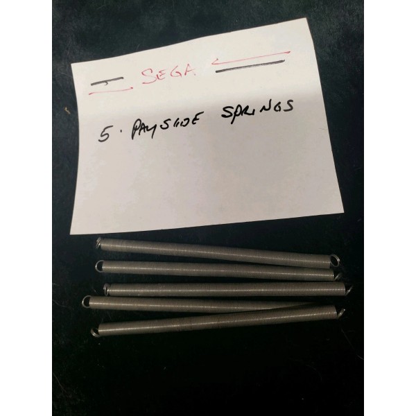 SEGA (5) PAYSLIDE REPLACMENT SPRINGS ANTIQUE SLOT MACHINE