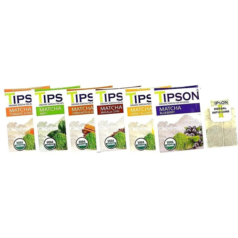 Tipton Organic MATCHA Tea Infusions, BB 2028, Lot of 60