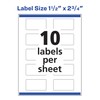Avery Waterproof Rectangle Labels with Sure Feed, Print to the