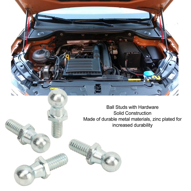 4PCS 13mm Ball Studs with Hardware 5/16in 18 Thread Long