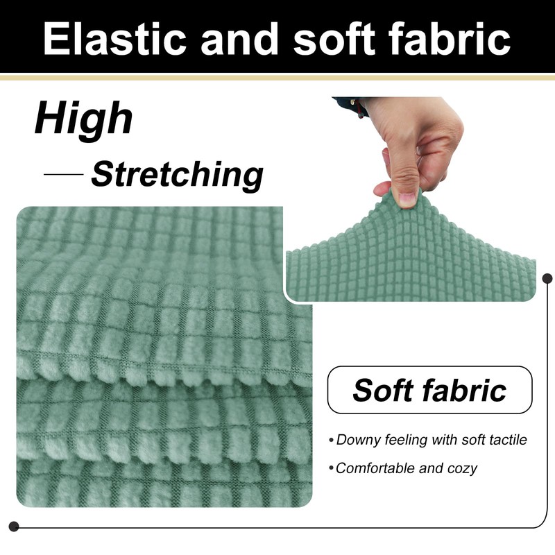 U-NICE HOME 4 Pieces Stretch Couch Cover Sofa Cover Washable