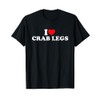 I Love Crab Legs T-Shirt, black