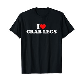 I Love Crab Legs T-Shirt, black