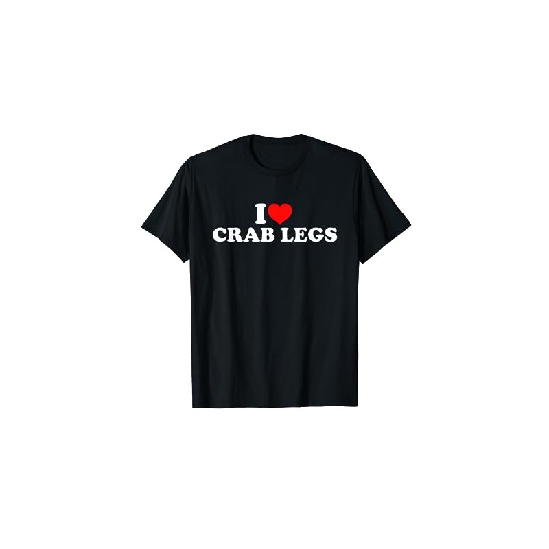 I Love Crab Legs T-Shirt, black