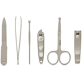 Brownlow Gifts Black and White Manicure Set, 6-Piece, Geometric Black & White