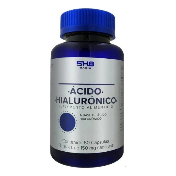 5h8 Ácido Hilaurónico 100mgs 60 Cápsulas Con 5mgs Magnesio Sabor