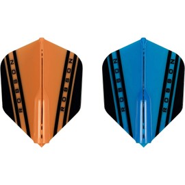 Robson Plus Dart Flight V Flights - Tribe Flight Various Flight Shapes/Shapes and Colours (V Small Blue)