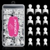 AORAEM Puntas de uñas francesas blancas, 120 puntas de uñas