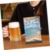 Operitacx 4pcs Display Board Acrylic Display Stands Clear Menu Display