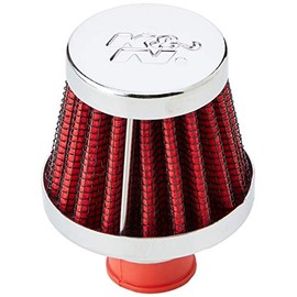 K&N Filtro de Aire de Ventilación/Respiradero Lavable y Reutilizable 62-1600RD, Brida 10/13 mm, Rojo