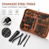 26-Piece Stainless Steel Manicure & Pedicure Kit for Personal Grooming