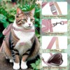 Plliocse Verstellbares Katzengeschirr und Leine, Set mit Rucksack, leichtes Katzengeschirr