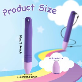 Friendly Stylus Pen for Touch Screens, Capacitive Stylus Pen with Tether, Tablet Stylus Pen Crayon Stylus Pen for Touch Screen Devices Smartphones Tablets (Purple)