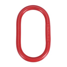 PATIKIL Oblong Master Link, Slip Hooks Hoist Ring, 6614 lbs Capacity, Grade 80 Alloy Steel Tow Master Ring Sling Ring for Lifting and Rigging, Red(3T)