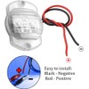 Bkinsety 4 Pack LED Boat Light 12V Round Marine Lamp