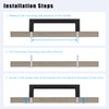 KNOBWELL 10 Pack 5" Matte Black Modern Cabinet Handles Stainless