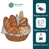 Embroidered Bread Basket Patch for Iron-On or Sew On Iron-On