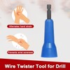 sourcing map 4pcs Wire Twisting Tool for Drill, Electrician Wire
