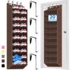 Over The Door Shoe Organizer, 70 Pounds Large Capacity, 20-30-Pair
