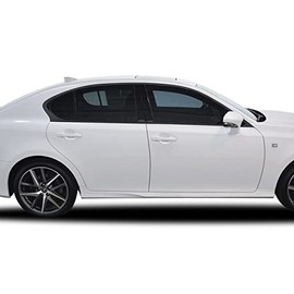 Optix Window Trim Chrome Blackout Delete Precut Vinyl Wrap Overlay Kit Compatible with and Fits Lexus GS350 GS450h GS F 2013-2020 - Carbon Fiber Black