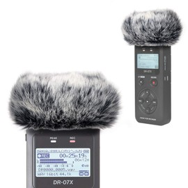 YOUSHARES DR07X Windscreen Muff for Tascam DR-07X DR-07MKII Portable Digital Recorders, DR-07MKII Mic Deadcat Windscreen Artificial Fur Wind Muff
