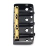 Unbranded Electric Guitar Fixed Short Bridge Brass Compensated 3-Saddle For