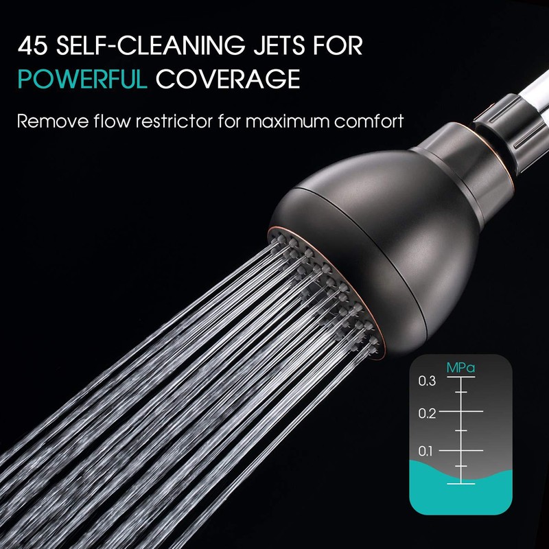 G1/2 Antique Shower Head Pressure Boosting Top Sprayer Shower Nozzle