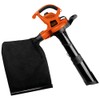 BLACK+DECKER 3-in-1 Electric Leaf Blower, Leaf Vacuum/Mulcher, Corded, 12-Amp (BV6600)
