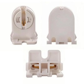 T5 LED Fluorescent Tube Lamp Holder Tombstone , TWDRTDD T5 Bi-Pin Socket , Lampholder for LED Fluorescent Tube Replacements Turn-Type Lampholder (Pack of 3)