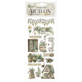 Stamperia - Rub-on for Scrapbooks, Albums, Cards, Bullet Journals and More, Easily Transfer Images onto Paper and Other Surfaces, Perfect for Crafts and Gifting (Herbarium Silvae, Cottage)