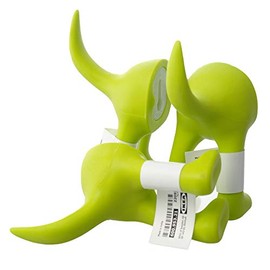 Ikea Set of 3 Dog Tail Hooks Hat Coat Key Wall Mounted Hanger (Green)