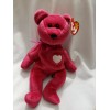 TY Beanie Baby - VALENTINA the Red Fushia Bear mwt