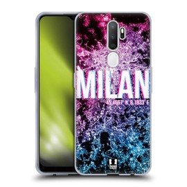 Head Case Designs Milan Lichter Der Stadt Soft Gel Handyhülle Hülle kompatibel mit Oppo A5 (2020)