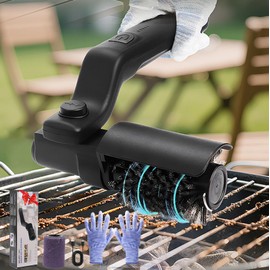 BBQ Electric Grill Brush, 3-Speed Grill Cleaner for Outdoor Grill with Heat-Resistant Handle and 180°Adjustable BBQ Brush Head,Gift for Grill Lovers