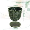 LKSSZS Orchid Pots with Holes - 6 Inch Ceramic Plant