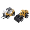 6pcs 1:64 Construction Vehicle Toy Mini Decoration Alloy Construction Vehicle