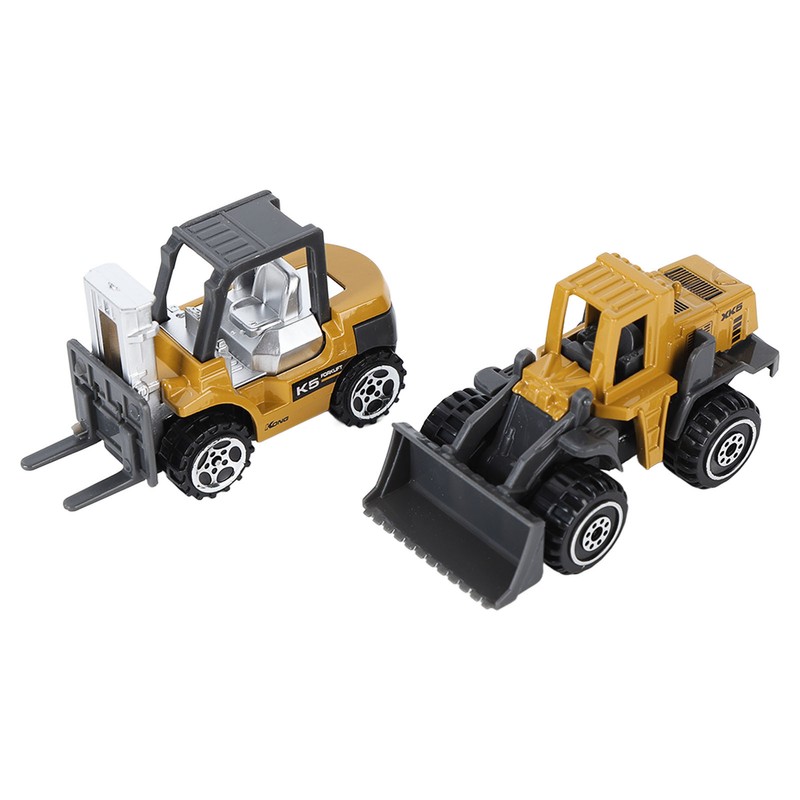 6pcs 1:64 Construction Vehicle Toy Mini Decoration Alloy Construction Vehicle