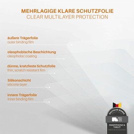 moex® FlexProtect Matte Screen Protector Compatible with Lenovo Tab P11 Pro Film Against Reflections, Anti-Reflective Screen Protector, Matte Screen Film, Robust and Scratch-Resistant - Pack of 3